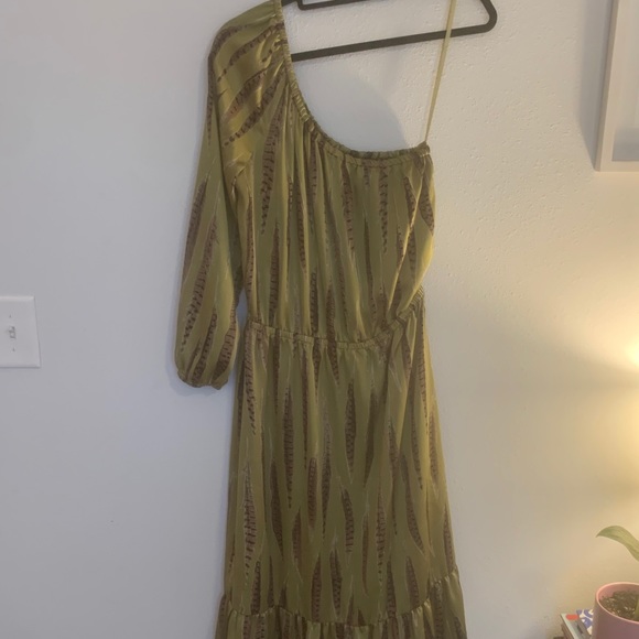 Michael Kors Tarragon Feather Peasant Dress - Picture 2 of 5